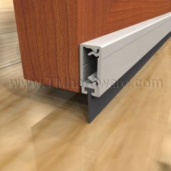Legacy #7774 Door Sweep, Aluminum Casing with Cover and .625" Neoprene Lip Seal