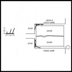 NGP 5075 Adhesive Weatherstrip, .5" Wide TPE Triple Fin Seal