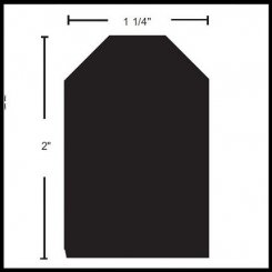 NGP 54CP STC Rated Polypropylene Adhesive Acoustic Corner Pad for Sound Control