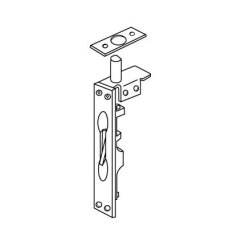 Rockwood 557 Manual Flush Bolt For Fire Rated Plastic and Wood Covered Doors