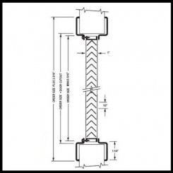 Door Louver 600A1, Inverted V-Blades, Self Attaching Frame, 1-3/4" Doors, up to 2' x 6'-8"