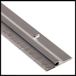NGP 600 Door Sweep and Perimeter Gasket, .875" Aluminum Casing with .5" Nylon Brush