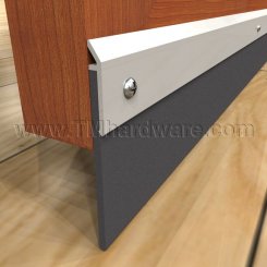Zero #639W Door Bottom, Aluminum Casing with 3" Neoprene Seal