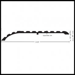 NGP 655 Transitional Threshold, 5.5" Aluminum, .5” Offset