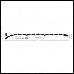 NGP 659 Transitional Threshold, 7" Aluminum, .25” Offset