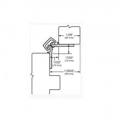 Roton 780-110HD Continuous Hinge, Concealed Leaf Heavy Duty for 1-3/8" Doors