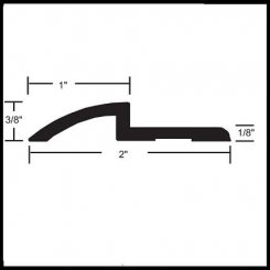 NGP 8133 Cover Plate Accessory, Aluminum Trim or Door Stop, .125" Height