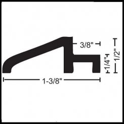 NGP 8137 Cover Plate Accessory, Aluminum Elevated Trim, .5" Height