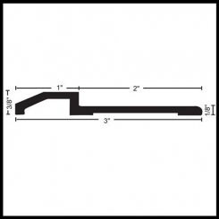 NGP 8139 Cover Plate Accessory, Aluminum or Brass Trim or Door Stop, .125" Height