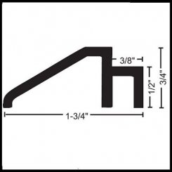 NGP 8141 Cover Plate Accessory, Aluminum Elevated Trim, .75" Height