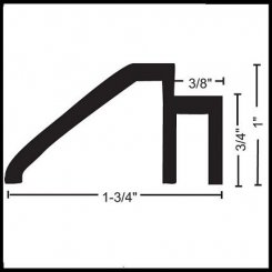 NGP 8152 Cover Plate Accessory, Aluminum Elevated Trim, 1" Height