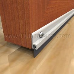 Zero #8194 Door Bottom, Aluminum Casing with .375" Neoprene Lip