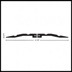 NGP 8413 Utility Threshold, 4.125" Aluminum with Thermal Break, .25" Height