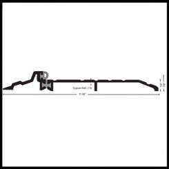 NGP 8437 Latching Panic Exit Threshold, 7.125" Aluminum with Thermal Break and Choice of Seals, .875" Height