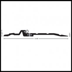 NGP 8533 Latching Panic Exit Threshold, 5.125" Aluminum with Thermal Break and Choice of Seals, .5" Height