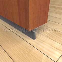 Barzen #SBM10 Door Sweep, 90° Aluminum Retainer .31" H, Nylon Brush .66", - QuickShip