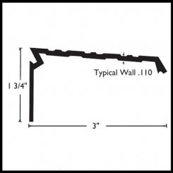NGP 951 Aluminum Ramp Bridge, 1.75" Height, 3" Width