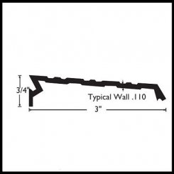 NGP 953 Aluminum Ramp Bridge, .75" Height, 3" Width