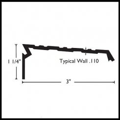 NGP 955 Aluminum Ramp Bridge, 1.25" Height, 3" Width