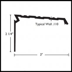 NGP 959 Aluminum Ramp Bridge, 2.25" Height, 3" Width