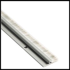NGP 9605 Door Sweep and Perimeter Gasket, .625" Aluminum Casing with .4375" Premium Grade Nylon Brush Seal