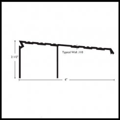 NGP 960 Aluminum Ramp Bridge, 2.5" Height, 6" Width