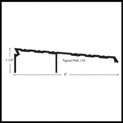 NGP 962 Aluminum Ramp Bridge, 1.5" Height, 6" Width