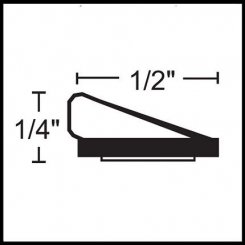 NGP 9750 Adhesive Weatherstrip with .5" Wide TPE and Intumescent Bulb Seal