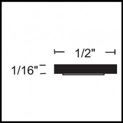 NGP 9800 Adhesive Intumescent Fire Seal with Protective Skin, .5" Wide Strip