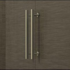 Deltana POM40 Pommel Cabinet Pull, Solid Brass, 4" Length