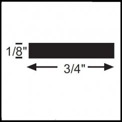 NGP BAR1 Cover Plate Accessory, Aluminum or Brass Support, .125" Height