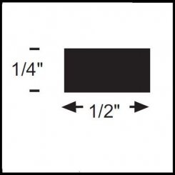 NGP BAR2 Cover Plate Accessory, Aluminum or Brass Support, .25" Height
