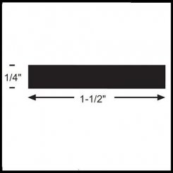NGP BAR4 Cover Plate Accessory, Aluminum Support, .25" Height