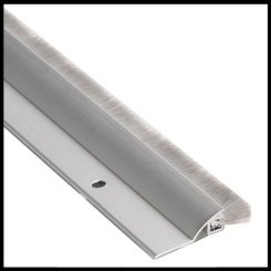 NGP C627 Door Sweep, 1.4375" Aluminum Casing with Rain Drip and .5625" Nylon Brush Seal