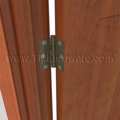 Deltana, 2 Ball Bearings, Brass, Heavy Weight, 5 Knuckle, Full Mortise Hinge, 3.5" x 3.5"