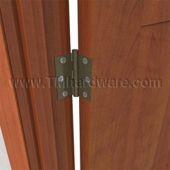 Deltana, Plain Bearing, Brass, Standard Weight, 5 Knuckle, Full Mortise Hinge, 3" x 3"