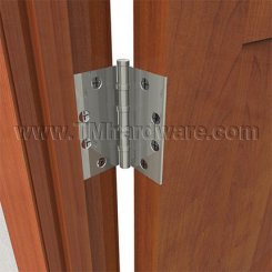 Deltana, 4 Ball Bearings, Brass, Extra Heavy Weight, 5 Knuckle, Full Mortise Hinge, 5" x 5"