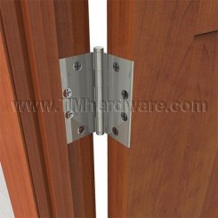 Deltana, Plain Bearing, Brass, Standard Weight, 5 Knuckle, Full Mortise Hinge, 5" x 5"
