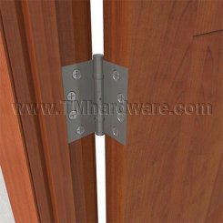 Deltana, 2 Ball Bearings, Brass, Heavy Weight, 5 Knuckle, Full Mortise Hinge, 4" x 4"