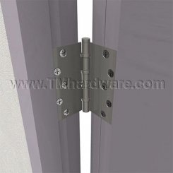 Deltana, 4 Ball Bearings, Brass, Extra Heavy Weight, 5 Knuckle, Full Mortise Hinge, 6" x 6"