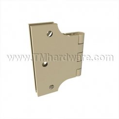 Deltana Parliament Hinge, Plain Bearing, Solid Brass, Standard Weight, 5 Knuckle, 3" x 4"