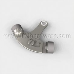 Deltana, Adjustable, Door Stop on Hinge, Solid Brass