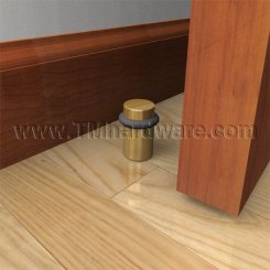 Deltana Round, Floor Mounted, Door Stop, 2" Tall