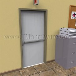 Falcon 24-R Rim Exit Device, Narrow Stile, Heavy Duty - Cylindrical Functions and Trims