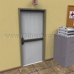 Falcon 25-M-EO Exit Device with Mortise Lock, Heavy Duty - Cylindrical Functions and Trims