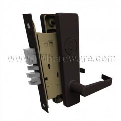Hager 3800E Series Grade 1 Mortise Escutcheon Lockset, Zinc Base