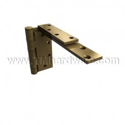 Hager BB1196, Ball Bearing, Brass or Stainless Steel, Heavy Weight, 5 Knuckle, Anchor Hinge with 2 Anchor Leaves