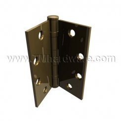 Hager BB1191, 2 Ball Bearing, Brass or Stainless Steel, Heavy Weight, 5 Knuckle, Full Mortised Hinge, All Sizes