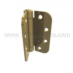 Hager 1252, Full Mortised Spring Hinge, Steel, 5/8" Radius, Sized 4" - 4.5"