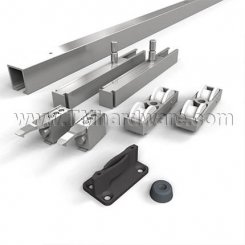 Hawa Junior 80/B Sliding Door Hardware, up to 176 Lbs., Mortised, Top Hung System